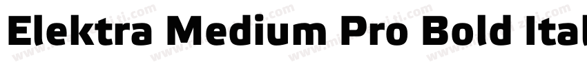 Elektra Medium Pro Bold Italic字体转换